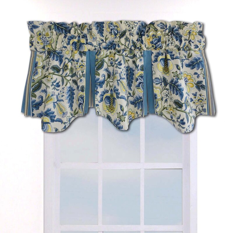 Waverly Imperial Dress Porcelain 50 Curtain Valance Reviews Wayfair   Imperial Dress Porcelain 50%2522 Curtain Valance 